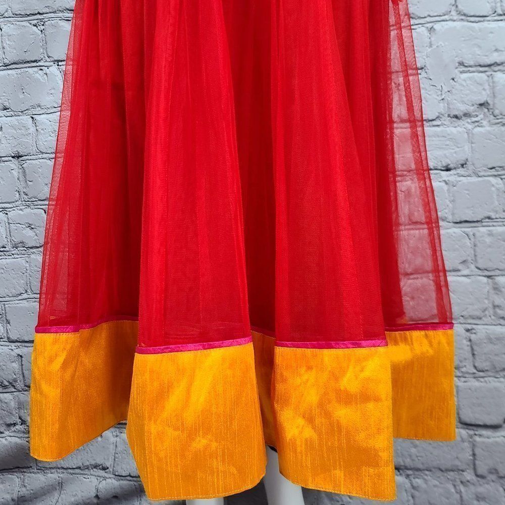 Colorful Embossed Dress, Size Small - Picture 3 of 10